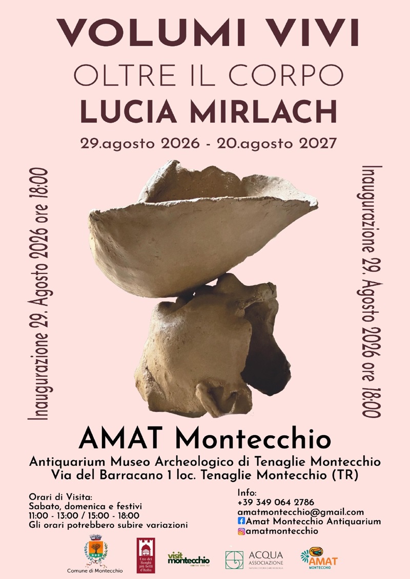 immagine notizia (ptn) Montecchio, sabato l’inaugurazione all’Amat della mostra dell’artista Lucia Mirlach “Volumi vivi – Oltre il corpo”